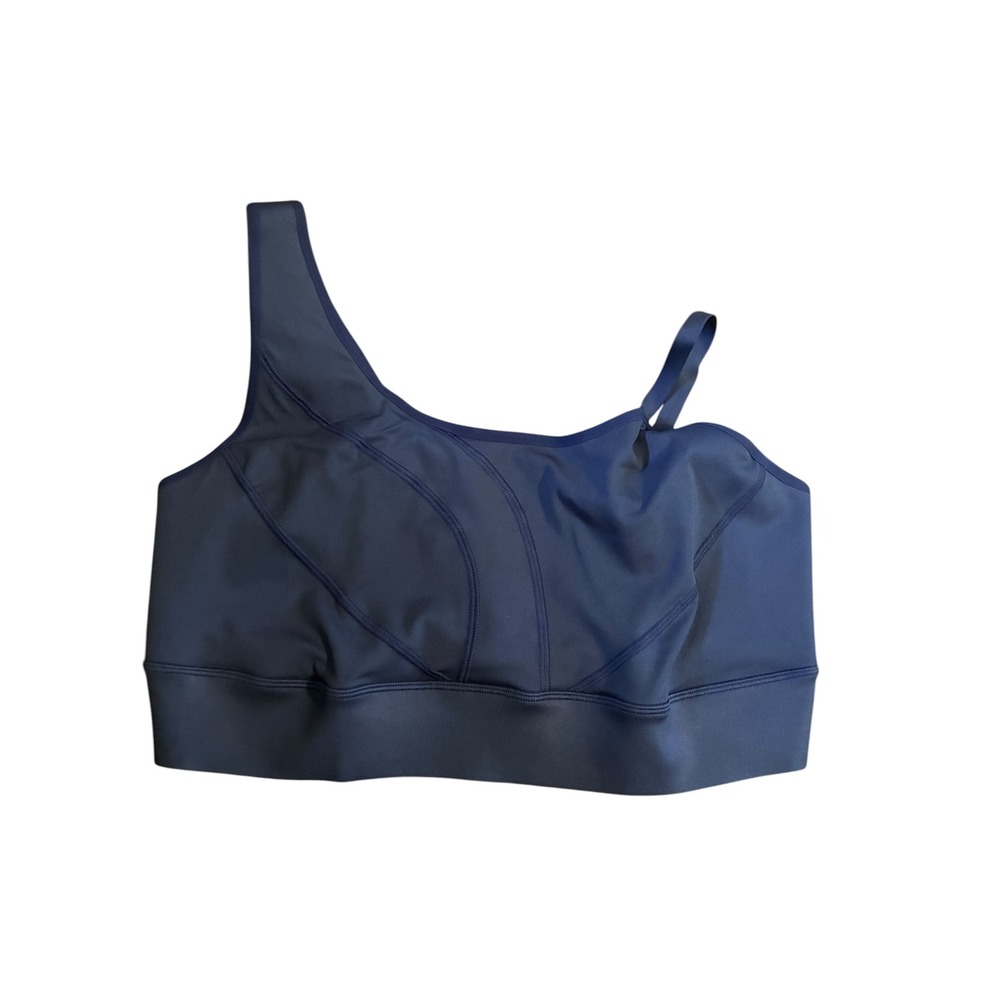 Phoenix Malibu Bold Shoulder Bra Navy Blue Sports Bra Swim Top XL D-DDD